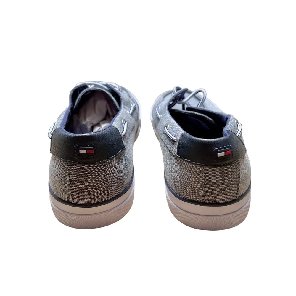 NWT Tommy Hilfiger Petes Men's Gray Boat Shoes Slip On Lace Up Size 11.5‎